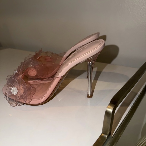 Steve Madden Pink Floral Women's Heels - Picture 3 of 4